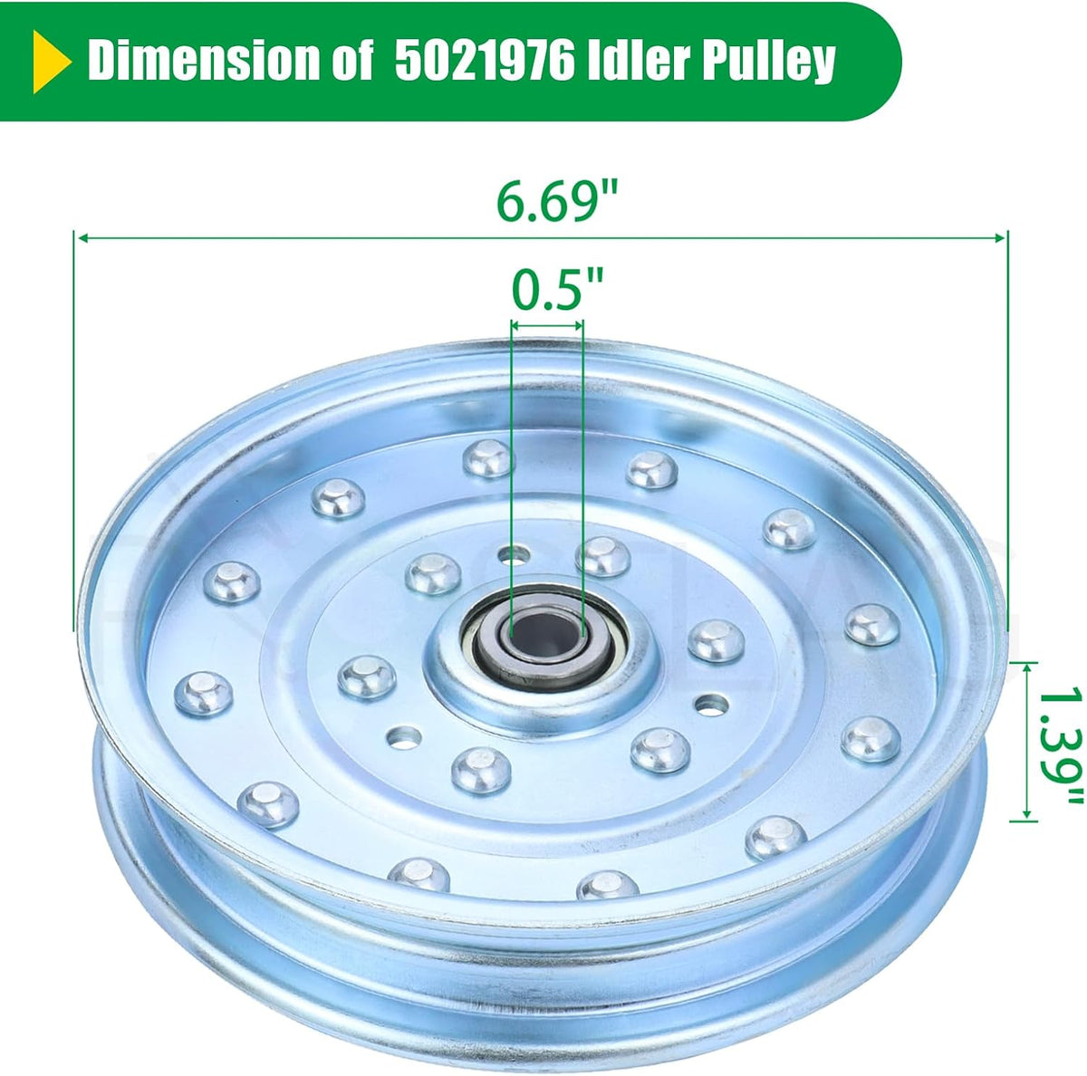 5021976 5103800YP Idler Pulley for Simplicity 48" 52" 61" 72" Decks