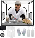 Large Still Air Box Mushroom, Mushroom Grow Bag Kit Mycology Fume Hood Propagation Stations Grow Kit Monotub Kit