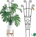 32.6in Monstera Plant Support Stakes for Indoor Plants, Metal Garden Plant Trellis for Climbing Plants, Pothos Vine