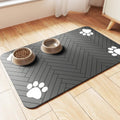 Pet Feeding Mat-Absorbent Pet Placemat for Food and Water Bowl, with Waterproof Rubber Backing, Quick Dry Water