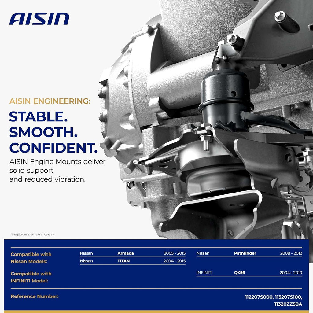 AISIN AFTERMARKET EMTN-20979 3Pcs Engine Motor & Auto Transmission Mount