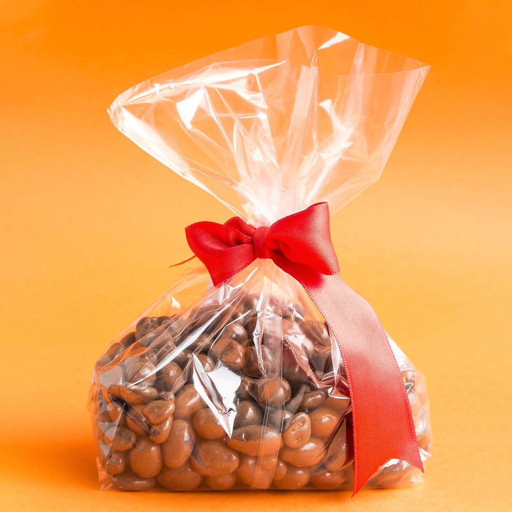 Gusseted Flat Bottom Cellophane Bags 5x3x12 In 50Pcs