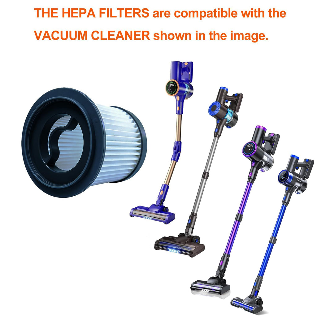 2PCS Hepa Replacement Filter Work with HFFLH P8 Pro, Meskos H7, UKDMROX E23