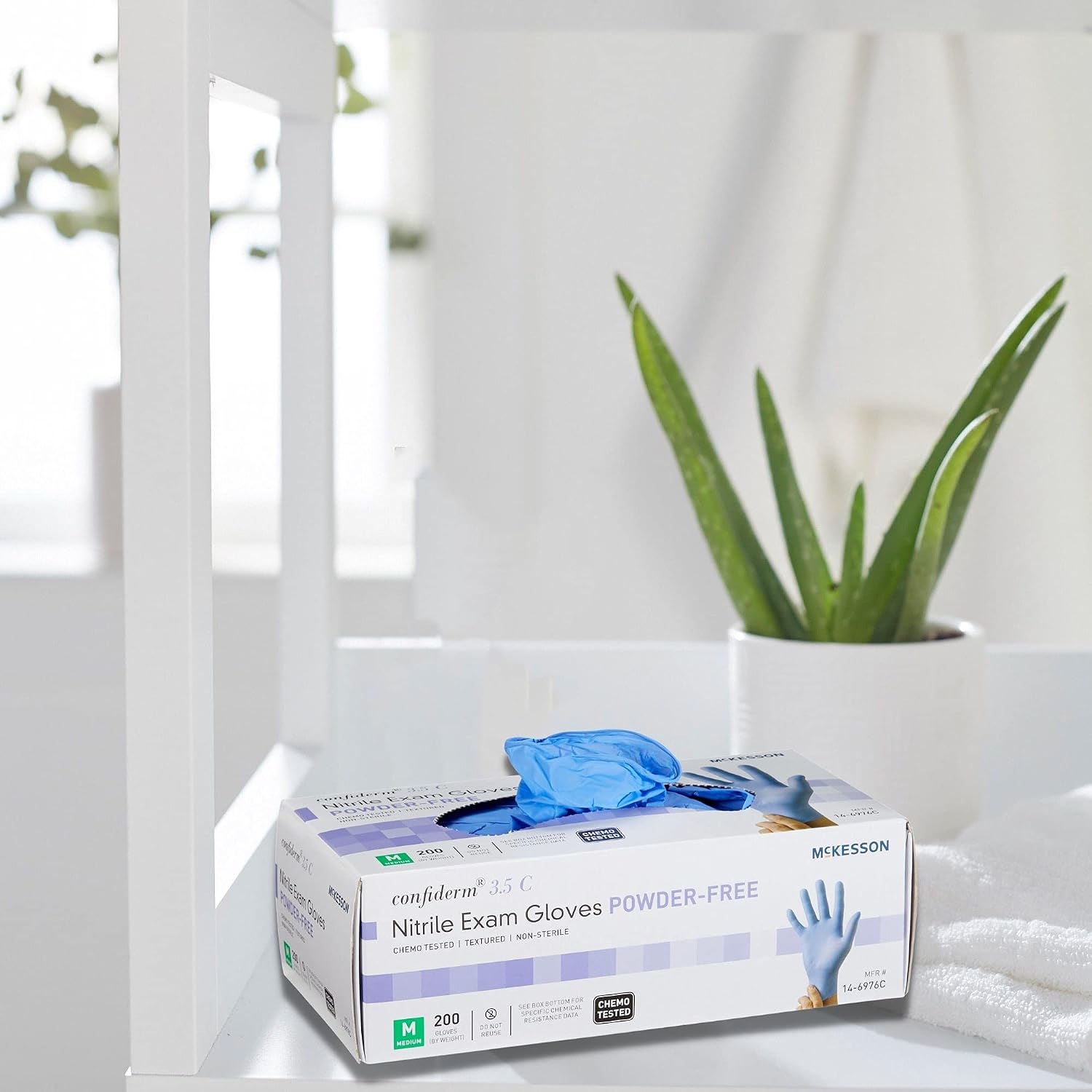 Confiderm 3.5C Nitrile Exam Gloves - Powder-Free, Latex-Free, Ambidextrous, Non-Sterile