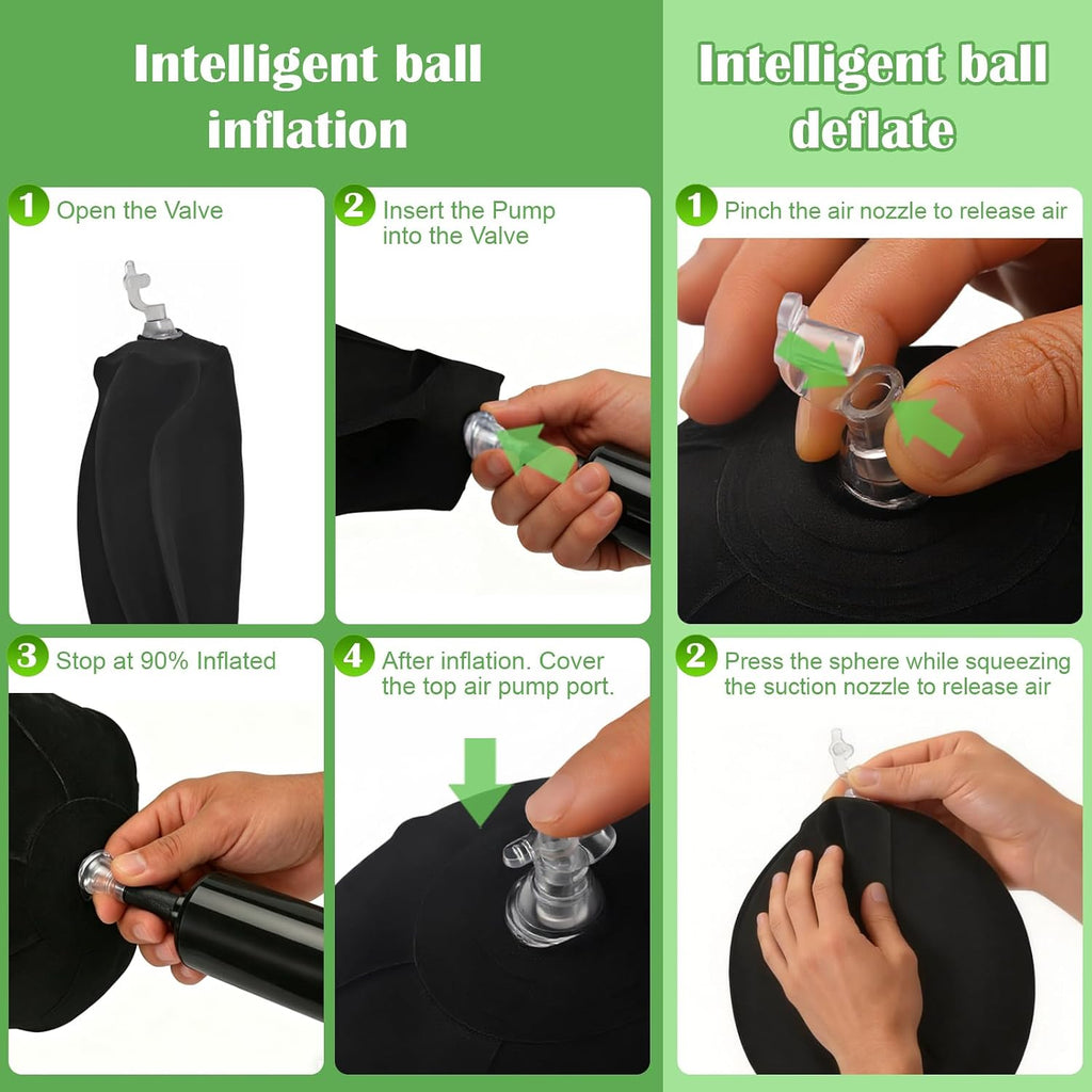 Portable Golf Swing Trainer & Training Ball – Adjustable Golf Training Aid & Connection Ball, Indoor/Home Golf Tempo