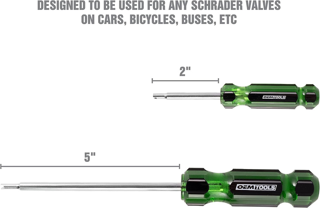 OEMTOOLS 22589 2 Piece Tire Valve Core Tool Set for Removal/Installation