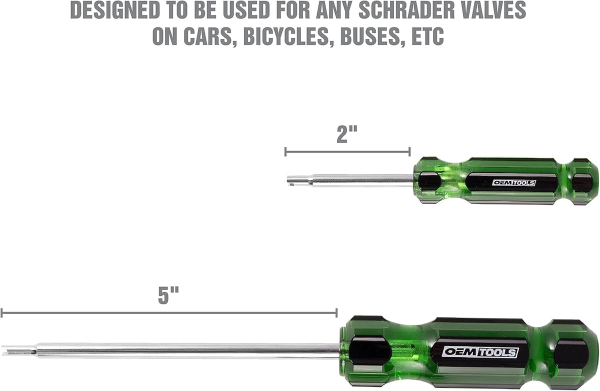 OEMTOOLS 22589 2 Piece Tire Valve Core Tool Set for Removal/Installation