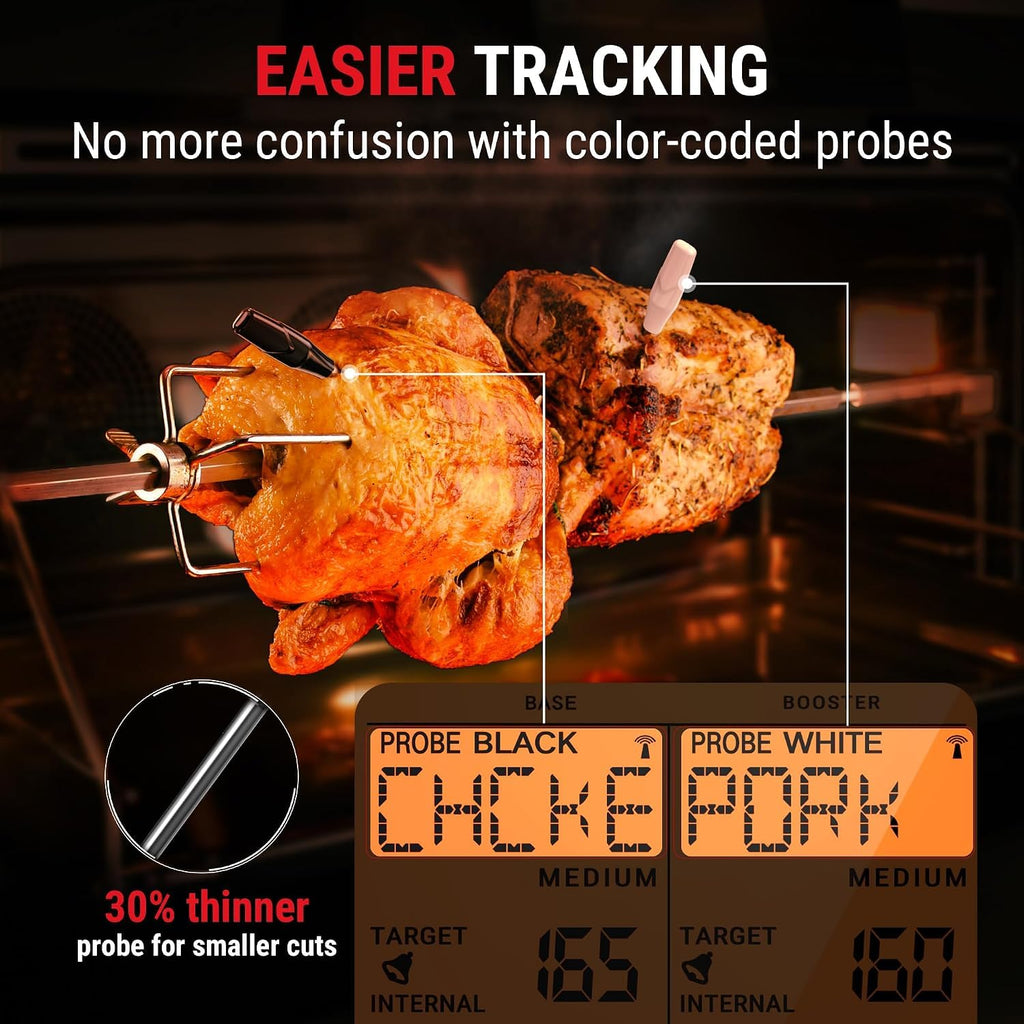 TempSync 2000FT Wireless Meat Thermometer Digital with 2 Probes