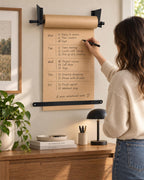 Kraft Paper Dispenser Wall Mount, Adjustable Paper Roll Holder for 18"/24"