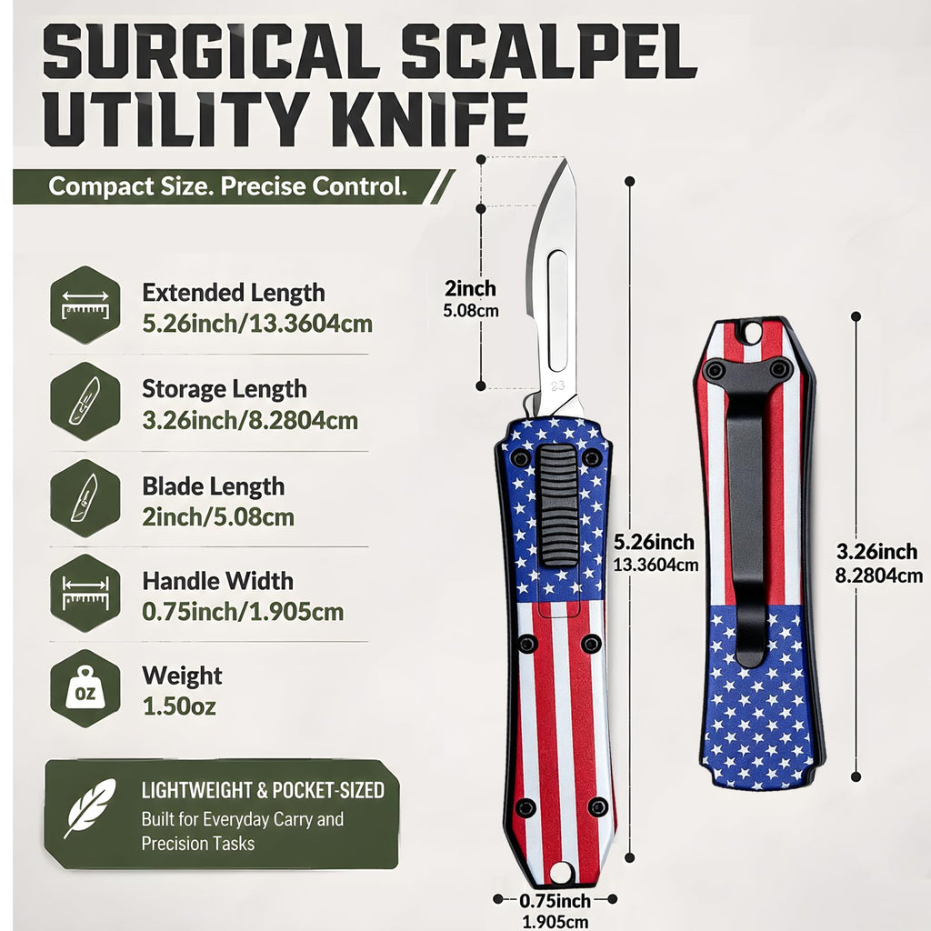 Premium Utility Knife Heavy Duty Metal Box Cutter