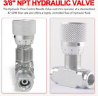 3/8" Hydraulic Adjustable Flow Control Two-way Valve