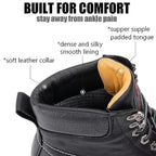 Mens Heavy Duty Wedge Moc Toe Work Boots Soft/Composite/Steel Toe