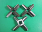 3-PAK. Heavy Duty size #32 Meat Grinder Knives for Biro, Berkel, Omcan and many others. Raised resharpenable edges.