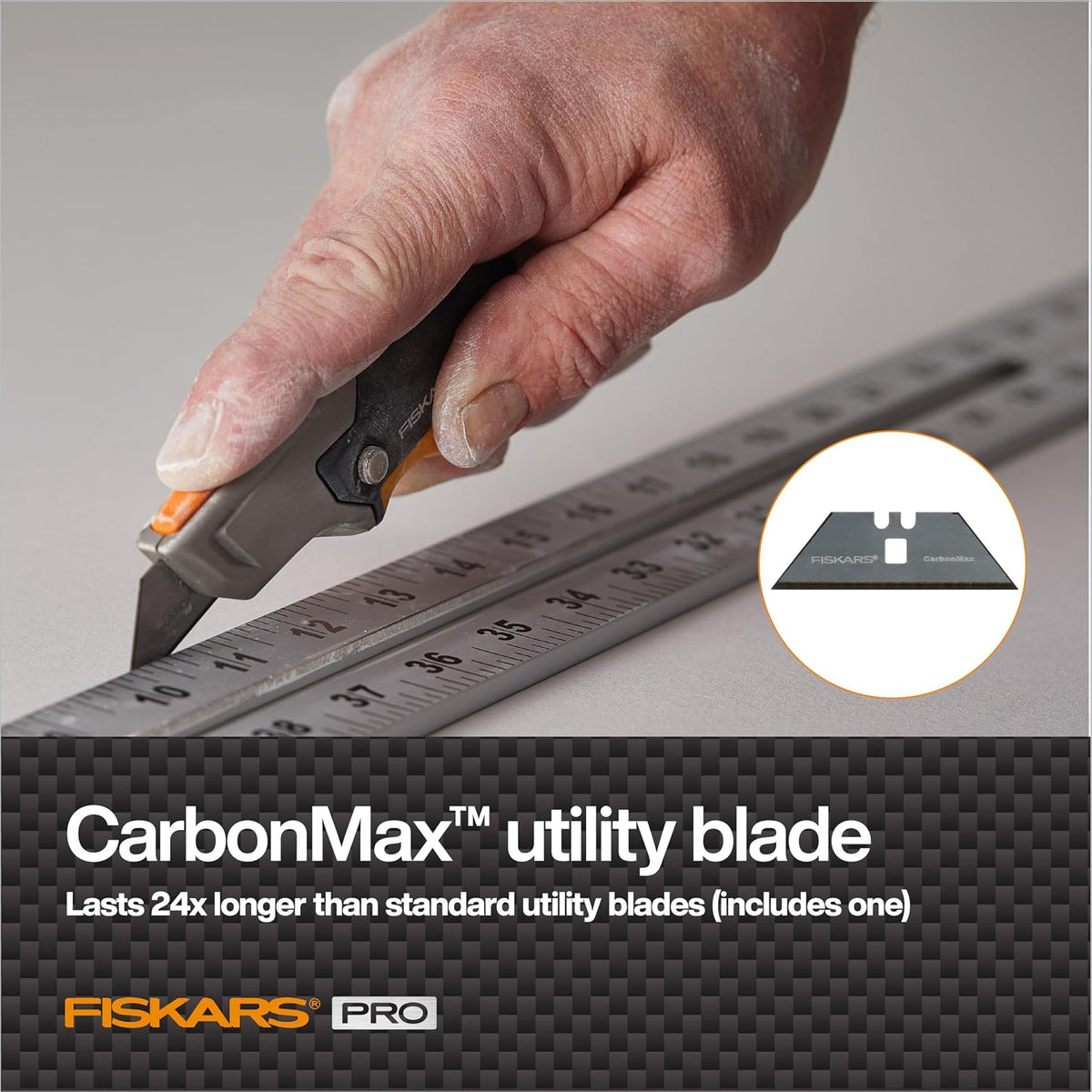 Pro Fixed Utility Knife, Orange/Black