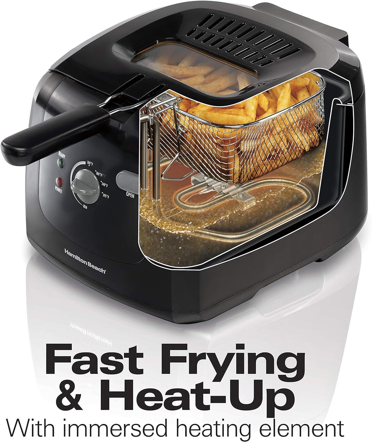 8 Cup Electric Deep Fryer with Basket For Home Use