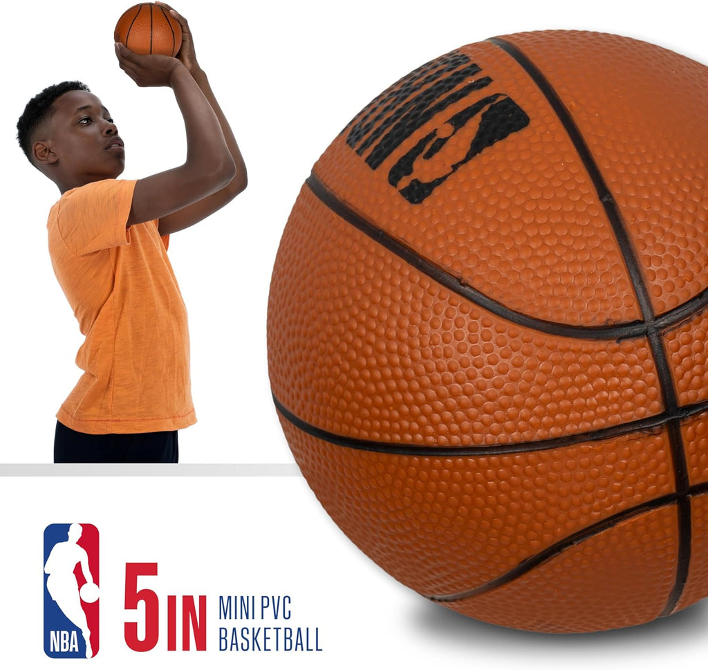 NBA Team Over the Door Basketball Hoops - Kids Indoor Mini Basketball Hoop + Ball Set - NBA Fan Mini Hoops