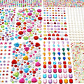2774 Pcs Gem Stickers Jewels for Crafts, Self Adhesive Rhinestone Jewel Stick on Gems, Acrylic Bling Heart Stickers