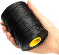 9-Ply Black String Waxed Twine, 660 Feet per Roll Heavy Duty Twine String