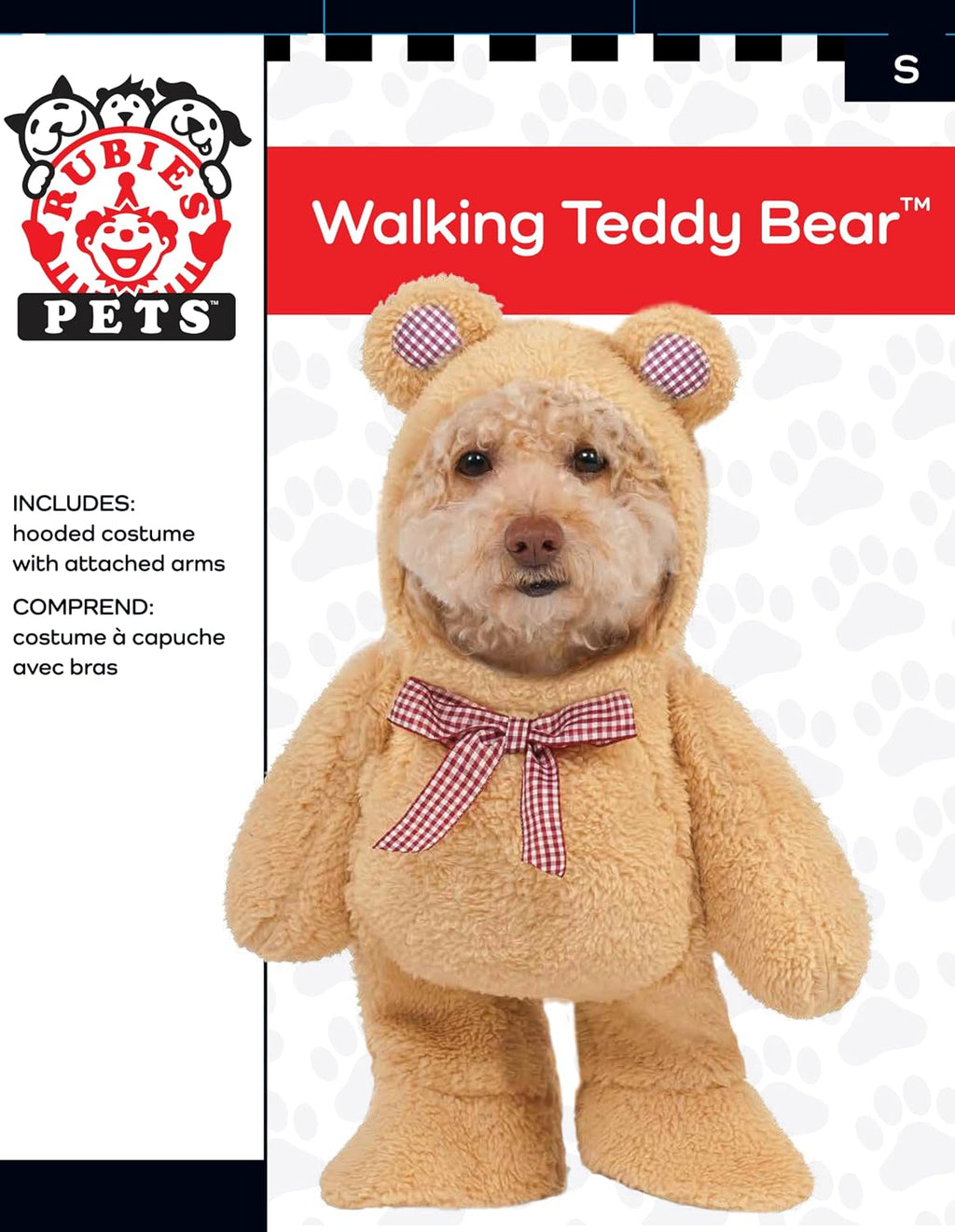 Walking Teddy Bear Pet Costume for Dogs or Cats, XXL