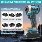 Cordless Impact Driver Compatible with Makita 18V Battery(Tool Only)
