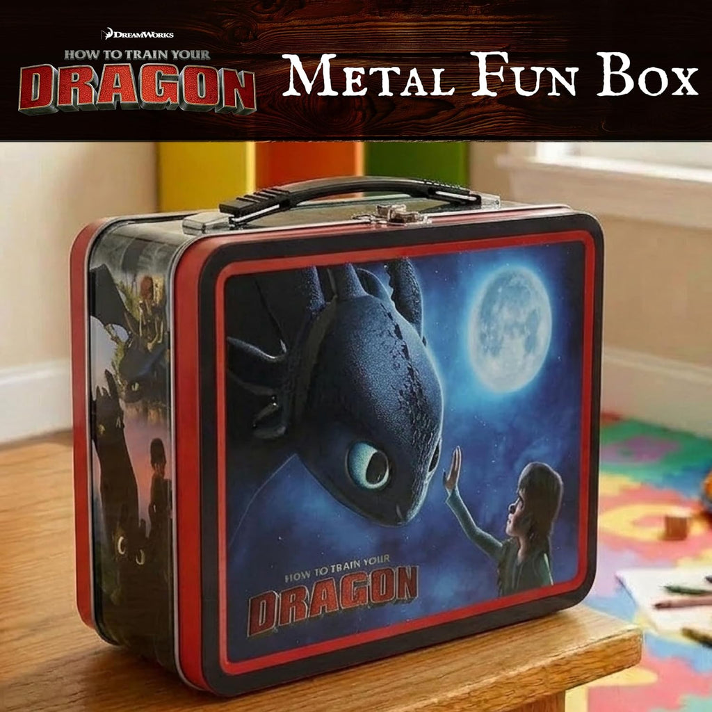 How to Train Your Dragon Fun Box – Embossed Collectible Storage Tin, Officially Licensed How To Train Your Dragon