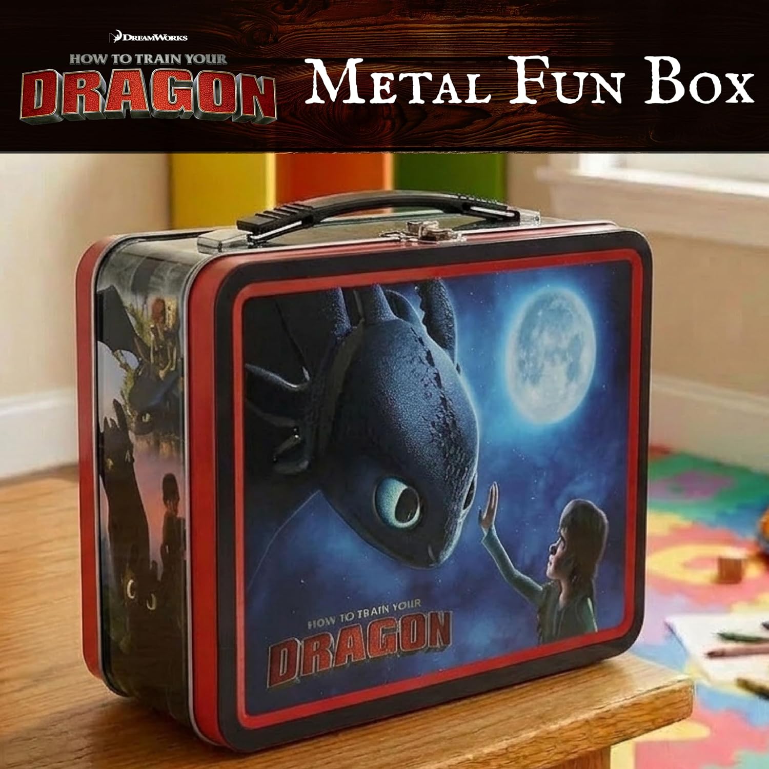 How to Train Your Dragon Fun Box – Embossed Collectible Storage Tin, Officially Licensed How To Train Your Dragon