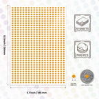 7000 Pcs Dot Stickers 1/4 Inch Color Coding Labels, Orange