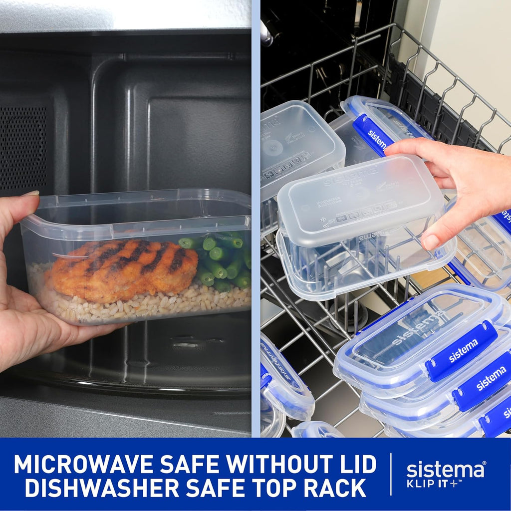 KLIP IT Large 7L Food Storage Container, Airtight & Stackable, Dishwasher, Freezer, & Microwave-Safe, BPA-Free