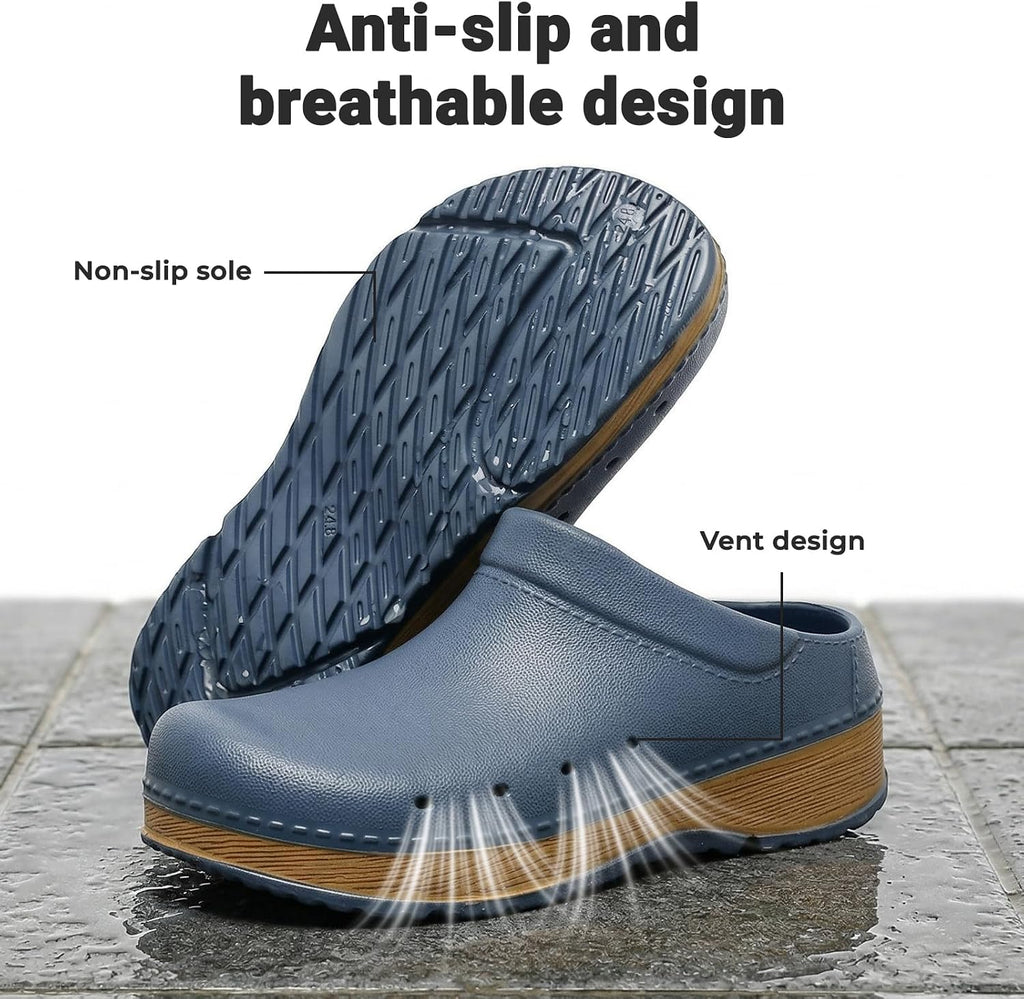 Nursing Clogs for Women and Men, Non-Slip Closed Toe Work Shoes