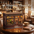 Book Nook Kit, DIY Miniature House Coffee Shop Dollhouse