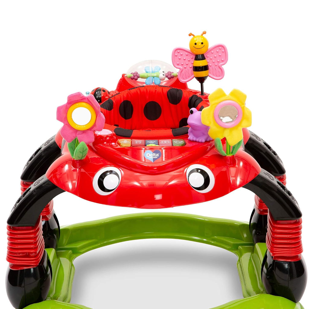 Lil Play Station 4-in-1 Activity Walker - Rocker, Activity Center, Bouncer, Walker - Adjustable Seat Height - Fun