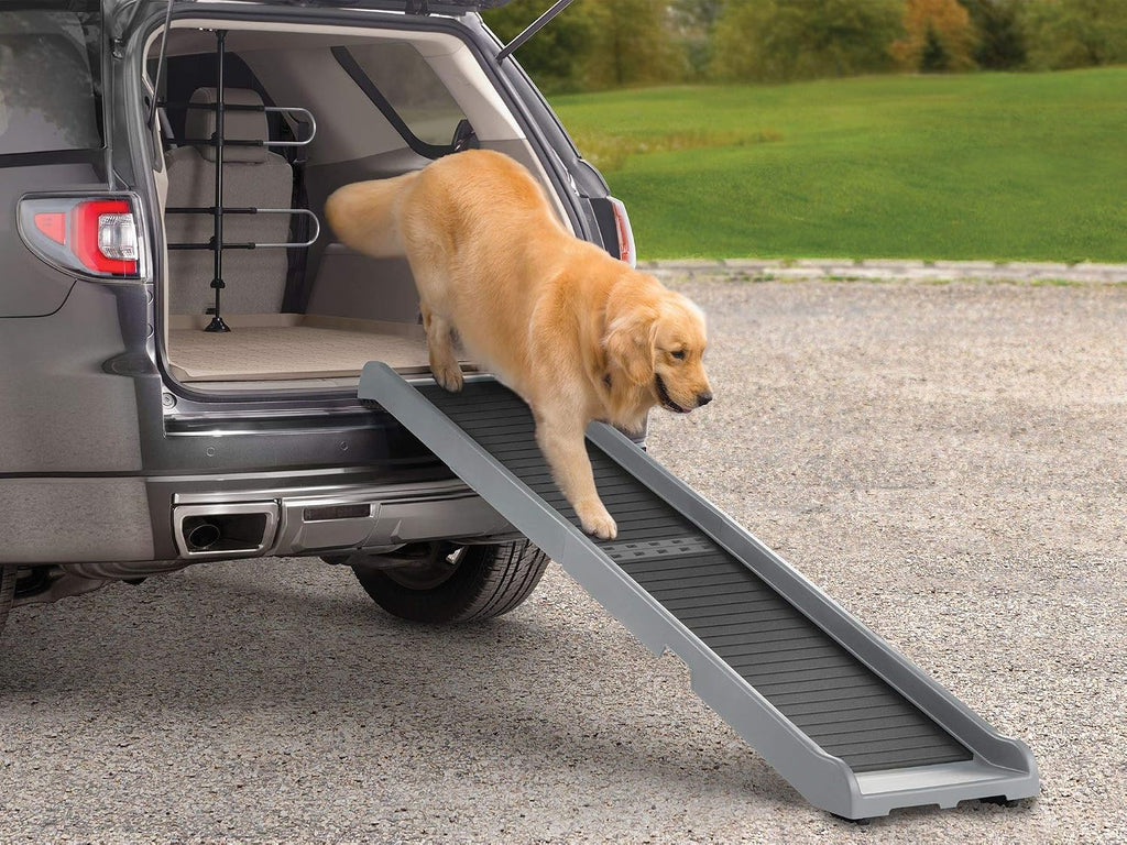 PetRamp - Non-Slip, Portable Dog Ramp for Large Dogs to 300 Pounds, 67" x 15" - Traction Grip Ramp, Easy Access for