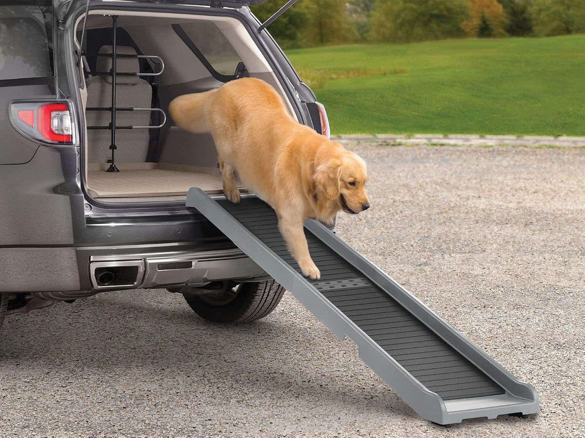 PetRamp - Non-Slip, Portable Dog Ramp for Large Dogs to 300 Pounds, 67" x 15" - Traction Grip Ramp, Easy Access for