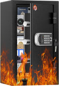 [2026 Upgraded] -35 Min Real Fireproof Safe-3.6 Cu Ft Large Safe for Home | Security Safe Box with Smart Alarm