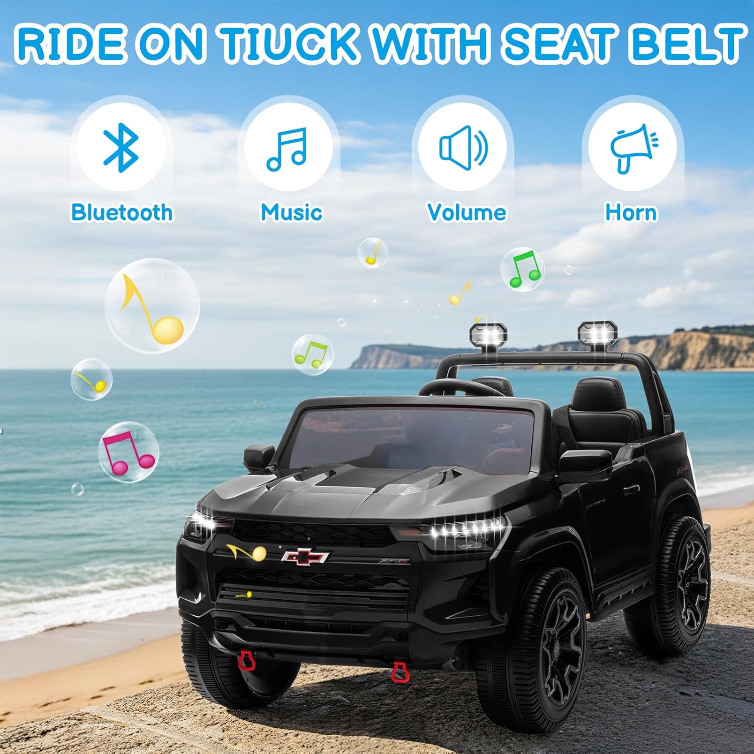 24V Licensed Colorado Electric Car for Kids, Ride on Toys for Toddlers with Remote Control, 2 Seater Electric Car