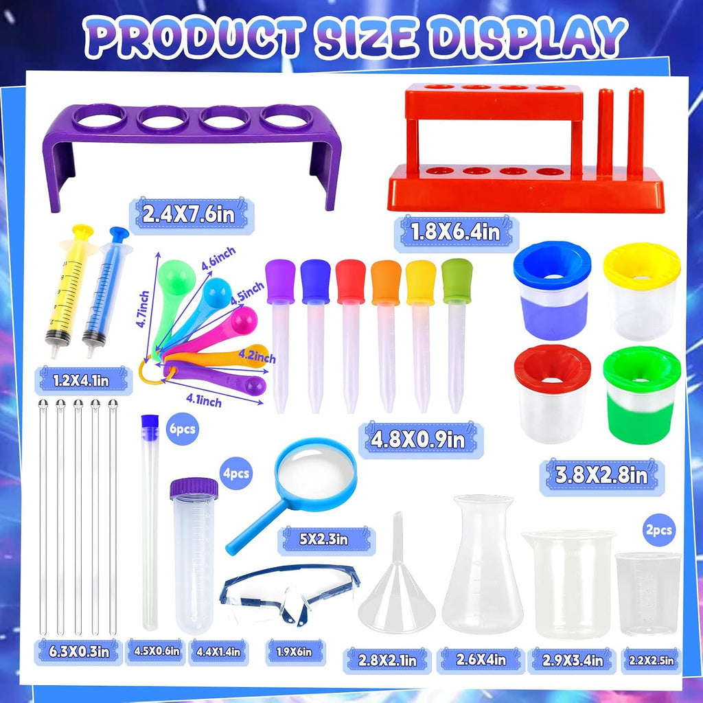37PCS Science Kits for Kids, Beakers and Test Tubes Experiments | Color Science Experiment Educational Toys Christmas