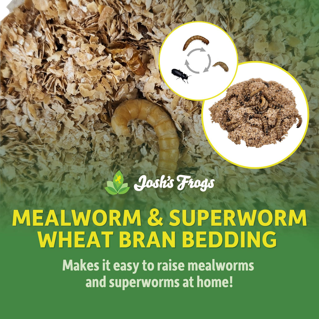 Mealworm & Superworm Wheat Bran Bedding, 5 Quarts