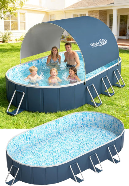 Large Inflatable Pool for Kids and Adults, Oversized Thickened Blow Up Pool for Kid and Adult, Durable Swimming Pool