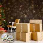 2 Roll Christmas Packing Tape Holiday String Lights Gift Wrap