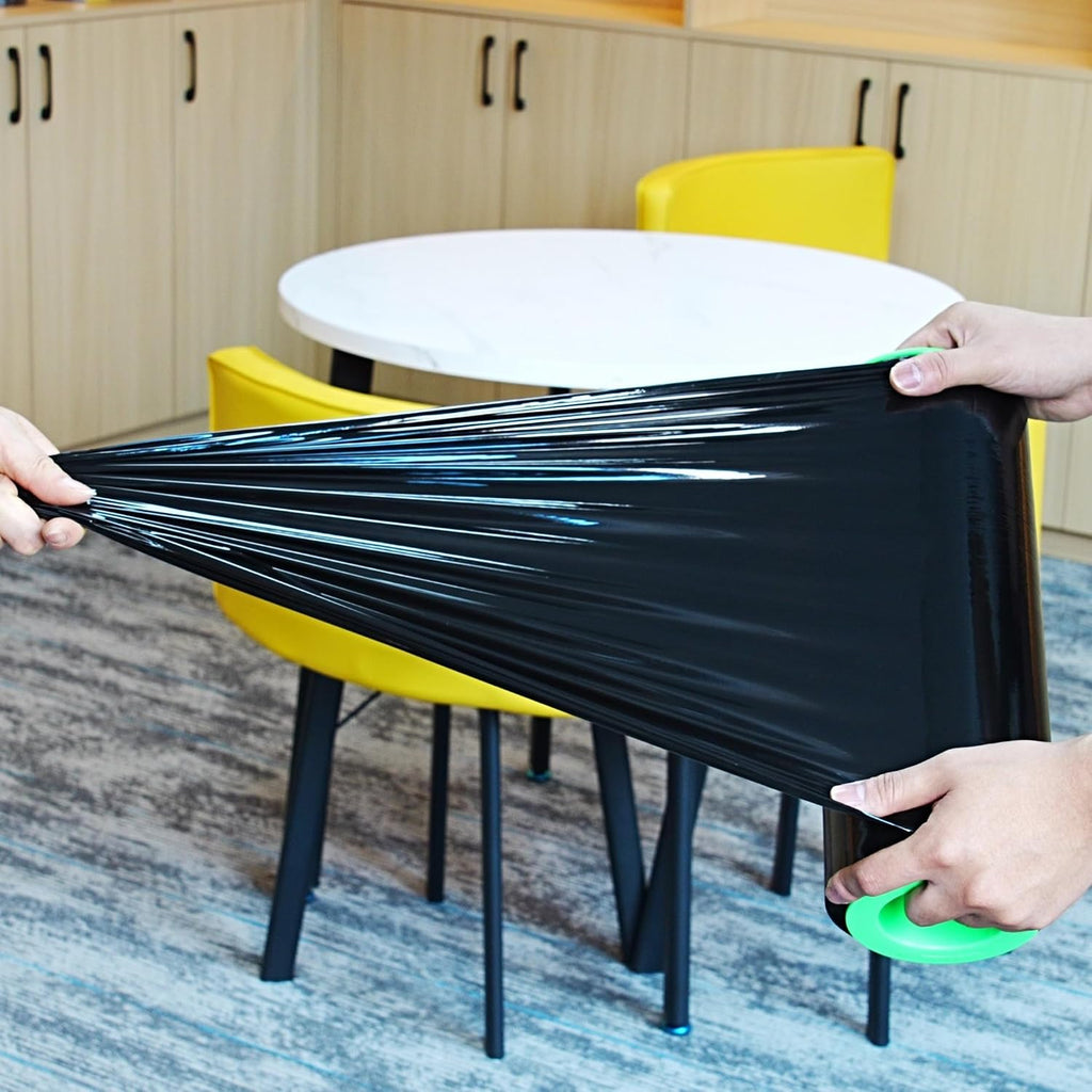 Stretch Film 12 in x 1000 ft Moving Wrapping Plastic Shrink Film Strength Stretch 80 Gauge Durable Industrial