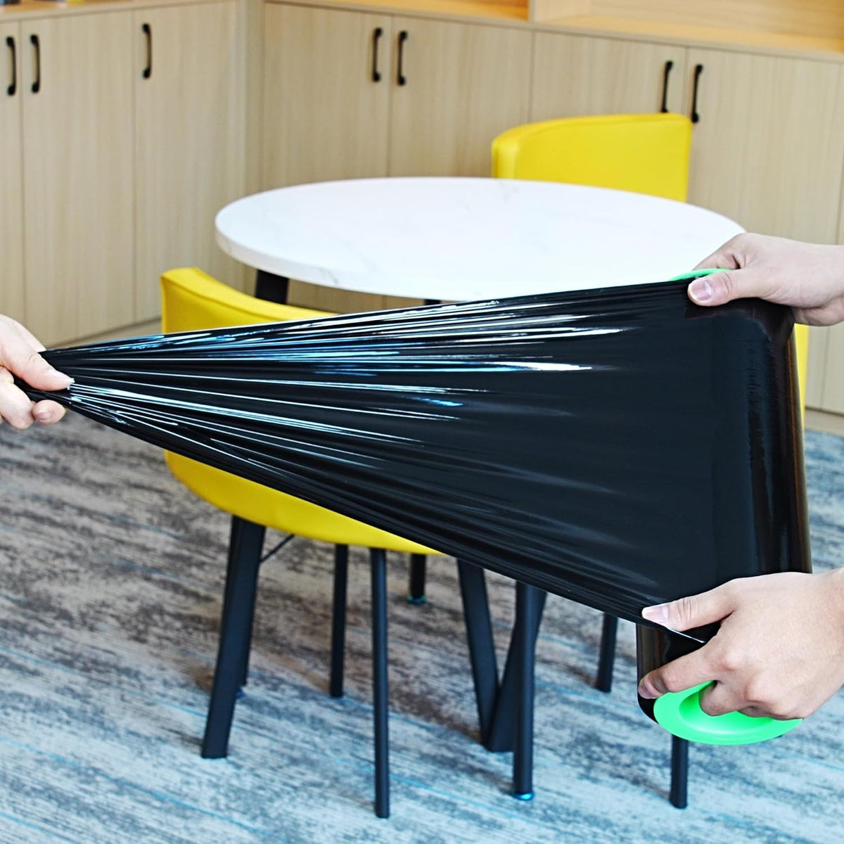 Stretch Film 12 in x 1000 ft Moving Wrapping Plastic Shrink Film Strength Stretch 80 Gauge Durable Industrial