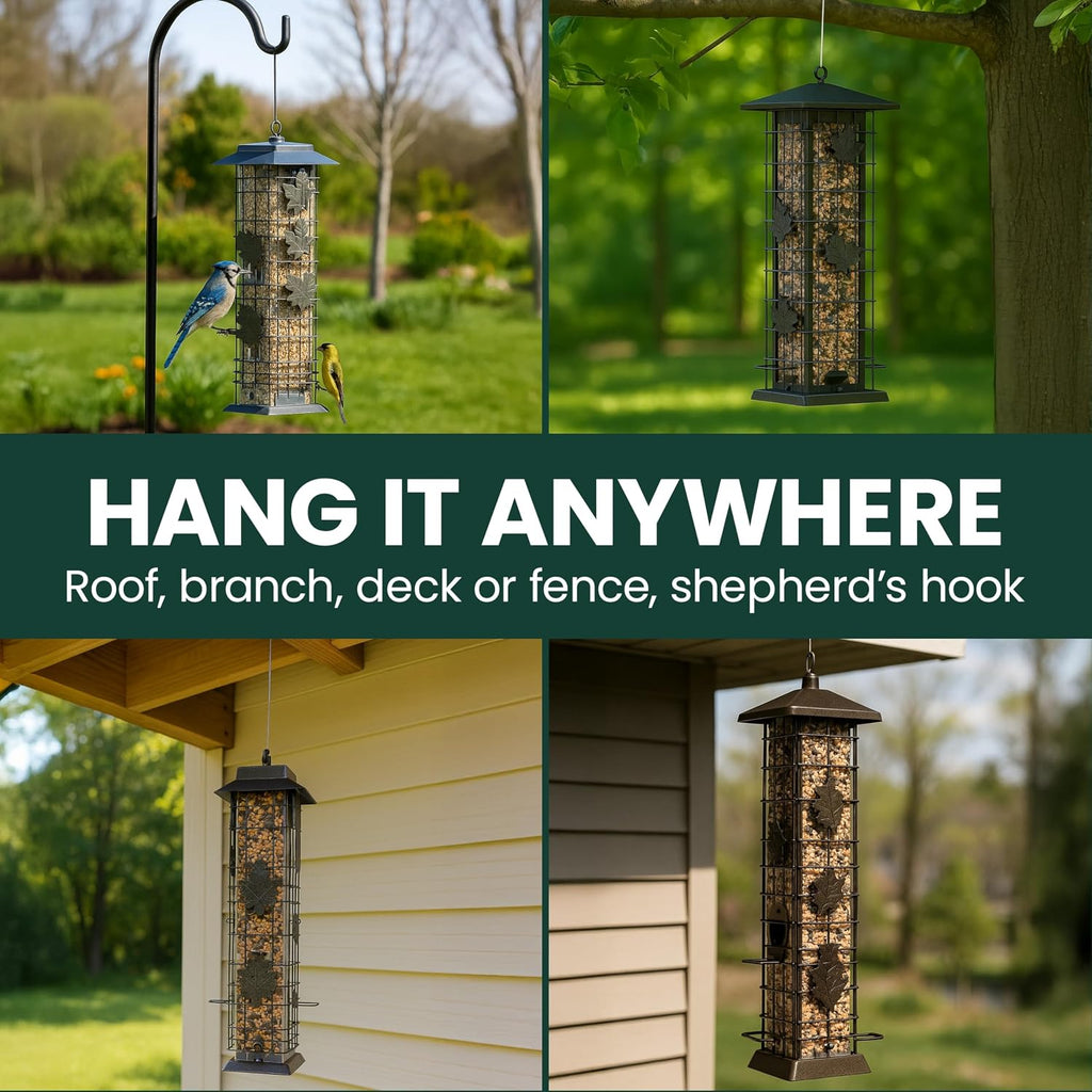 Squirrel-Be-Gone Bird Feeder, 2 lb Seed Capacity
