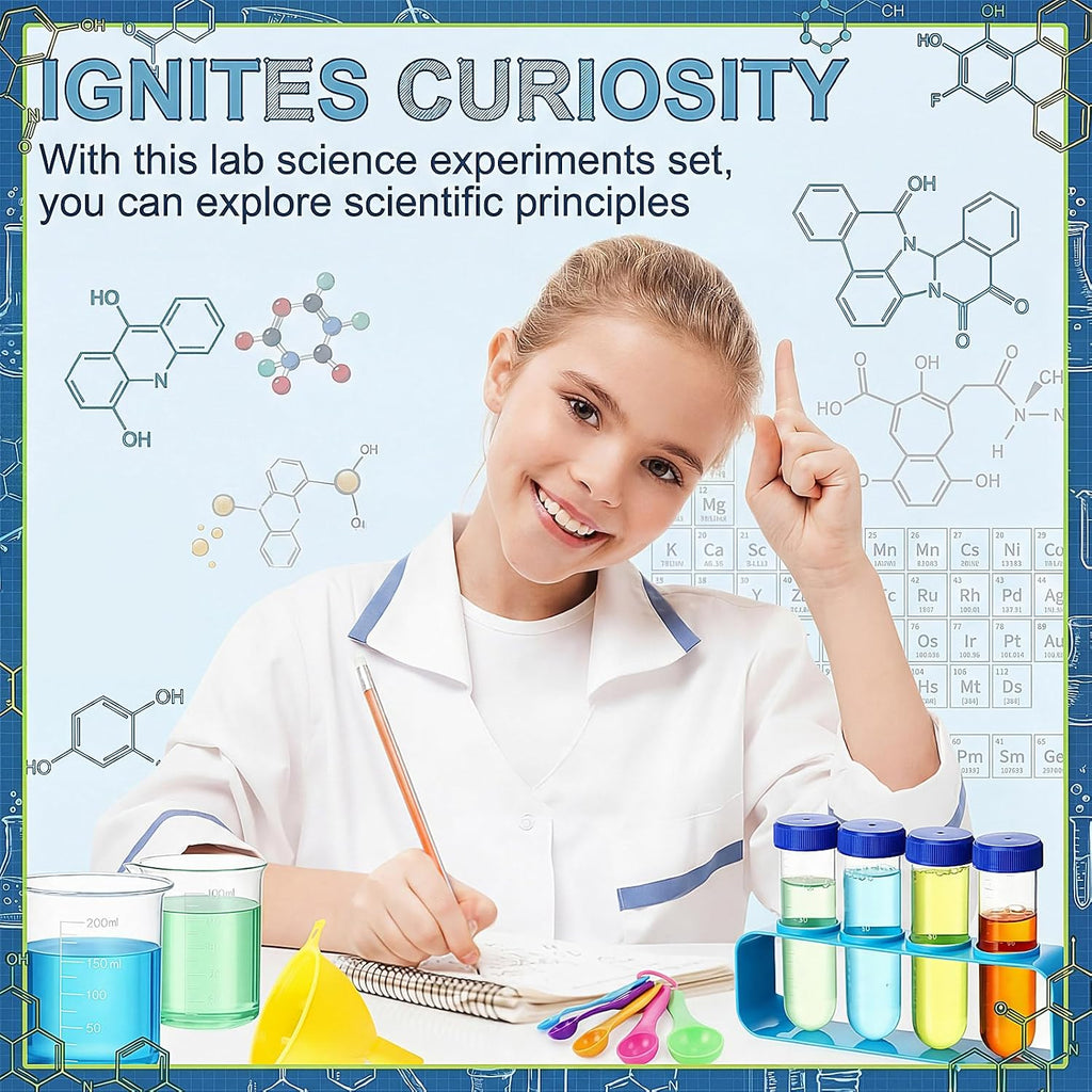 39 Pcs Science Kits for Kids Educational Lab Science Experiments Early Learning Set Include Beakers and Test Tubes