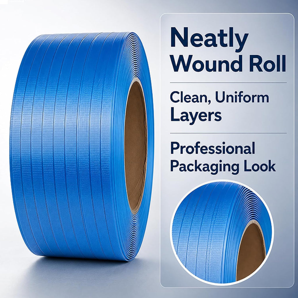 Heavy Duty Blue Polypropylene Strapping Roll 1/2" x 3300'