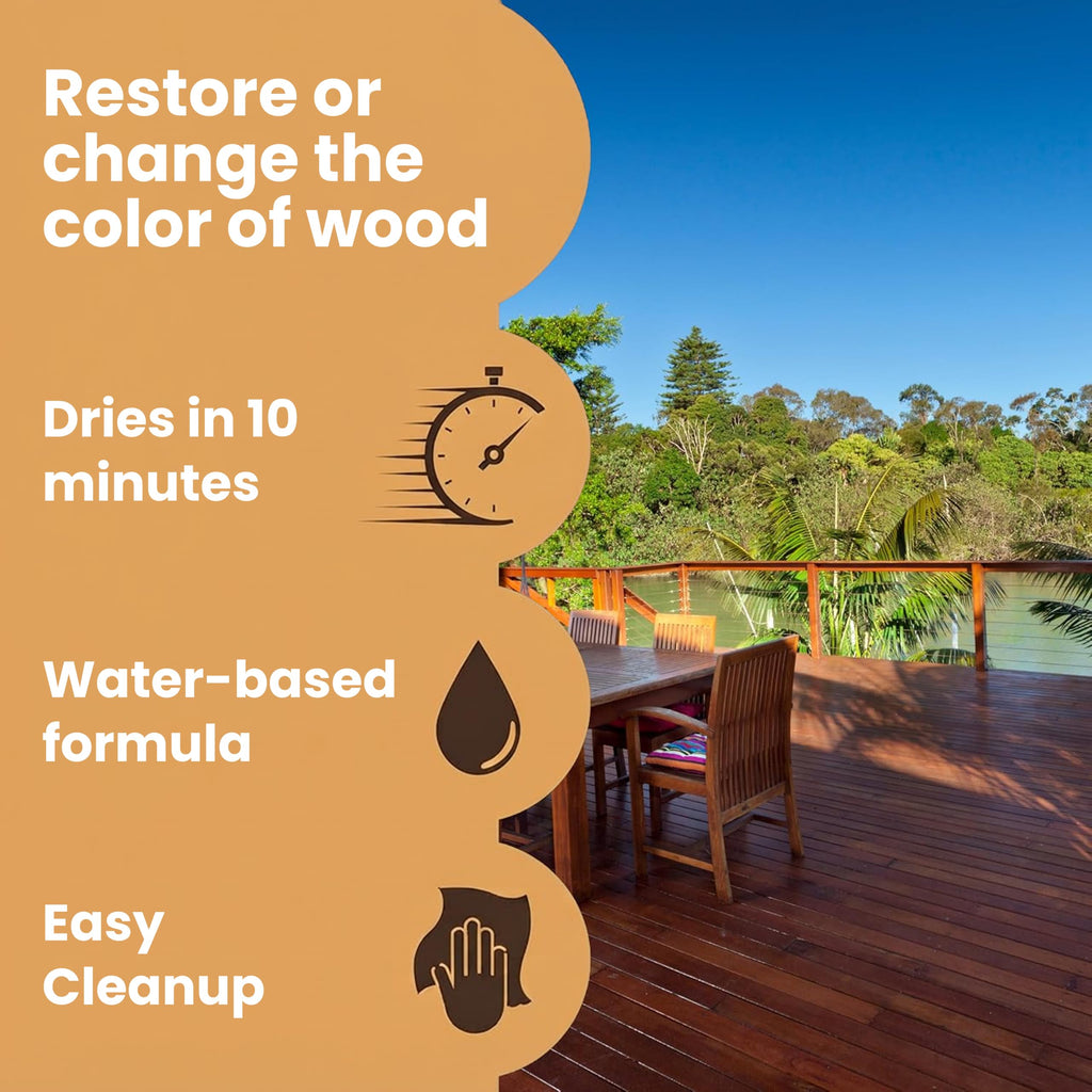 Wood Stain, Water-Based & Fast Drying, White Ash
