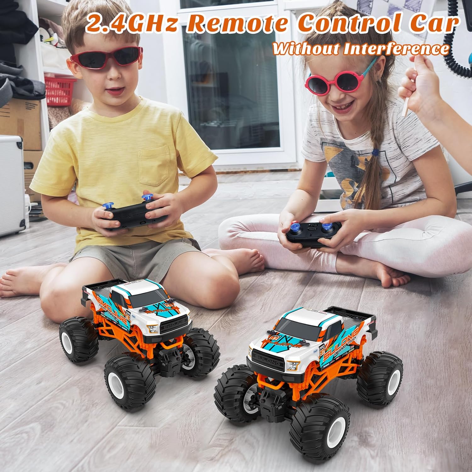 Remote Control Car, 1:16 Scale RC Monster Truck for Boys, 2.4 GHz All Terrain RC Cars for Boys Girls 4-7 8-12, 20