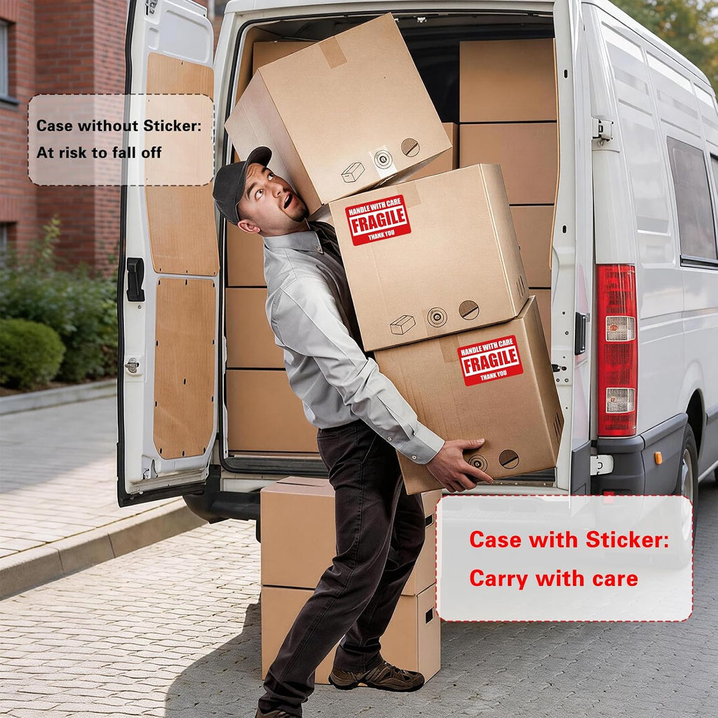 600 PCS 3x2 Inch Fragile Stickers for Shipping and Moving