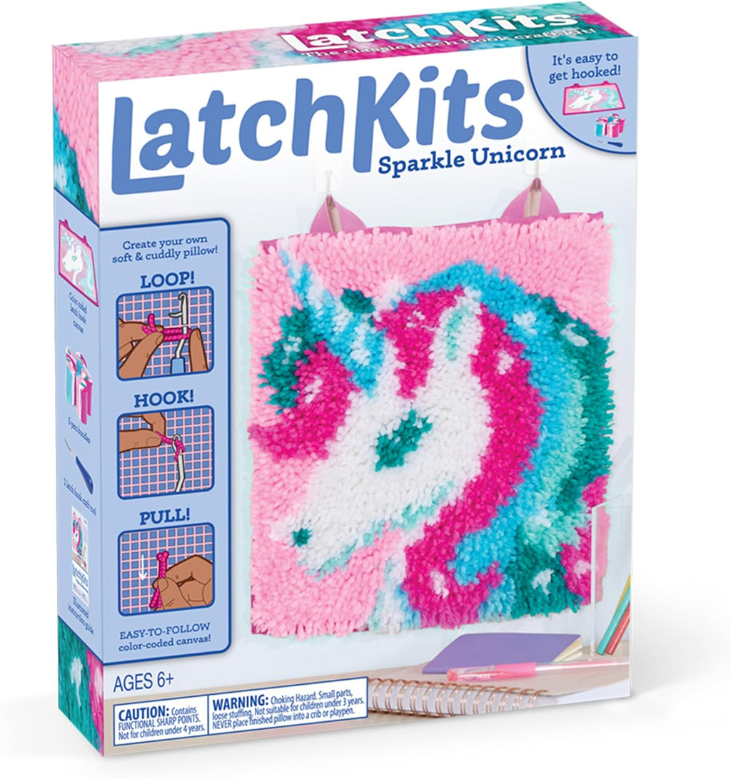 Latch Hook Kits for Kids – Kids Crafts, Arts and Crafts, Yarn Art, Wall Hanging & Mini-Rugs, Craft Supplies, Pre-Cut