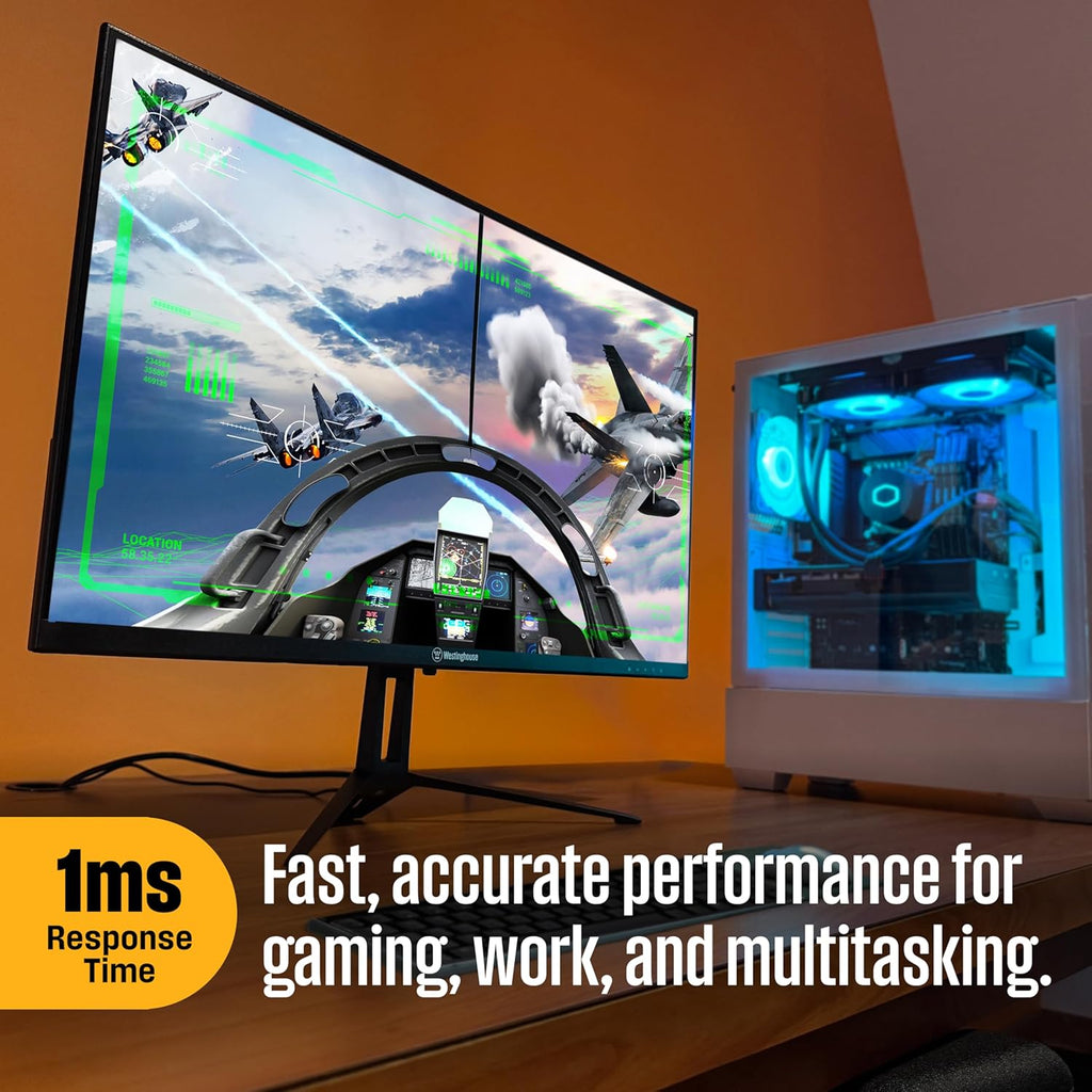 27 Inch Gaming Monitor, 120Hz, 1ms, IPS Computer Monitor, 1080P FHD, Built-in Speakers, Eye Care, Adpative Sync