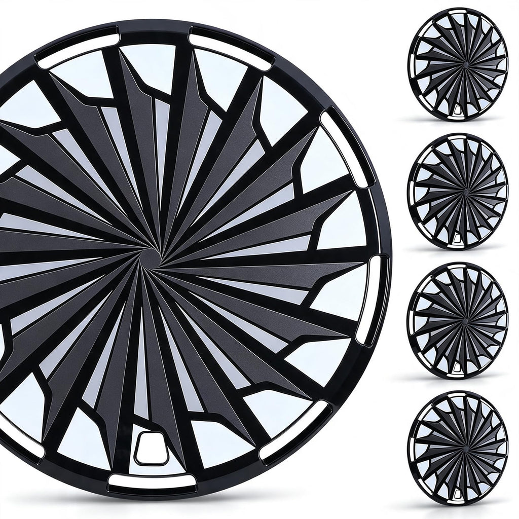 Universal 17 Inch Hubcaps Replacement, Aero disc Full Coverage Wheel Covers